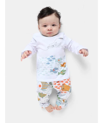 Pijama manga longa e calça