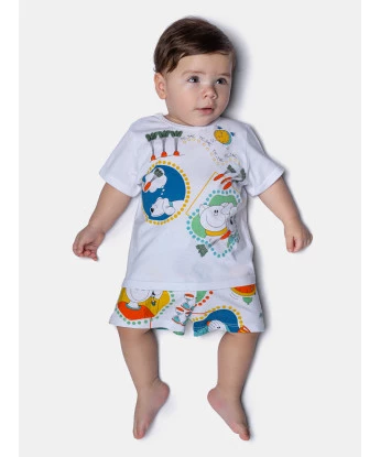 Pijama manga curta e short
