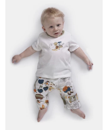 Pijama manga curta e calça