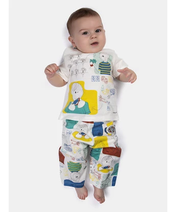 Pijama manga curta e calça