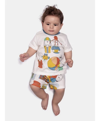 Pijama Manga Curta e Short
