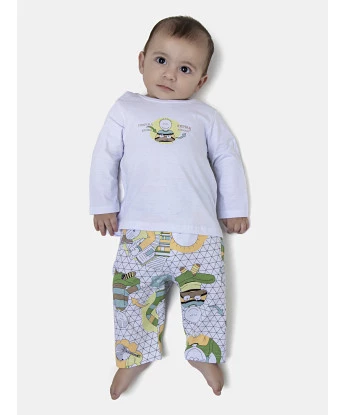 Pijama Masculino Bebe Manga Longa e Calça