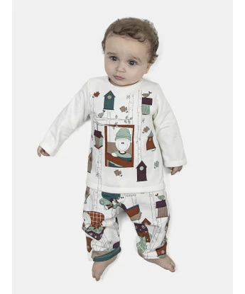 Pijama Masculino Bebe Manga Longa e Calça Moletinho