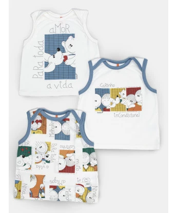 Kit Pagão Masculino Bebe Regata
