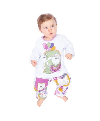 Pijama manga longa e calça