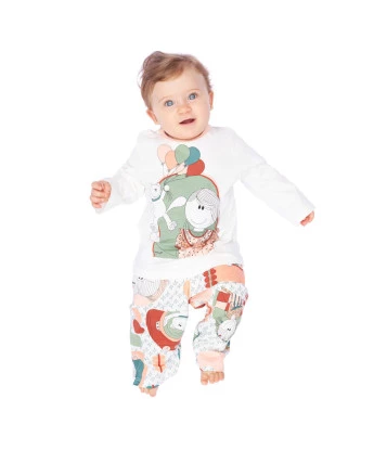 Pijama manga longa e calça   