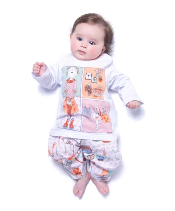 Pijama manga longa e calça