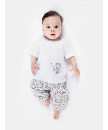 Pijama manga curta e calça