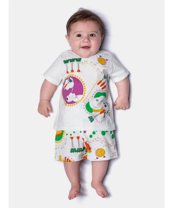 Pijama Manga Curta e Short