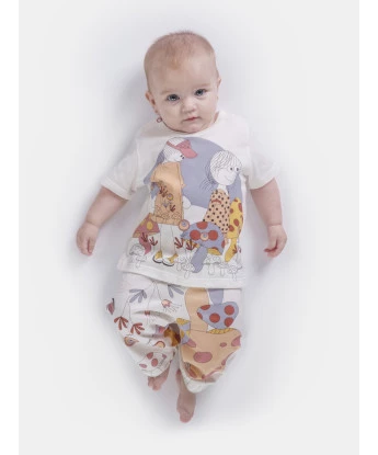 Pijama manga curta e calça