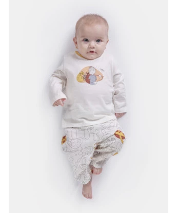Pijama manga longa e calça  