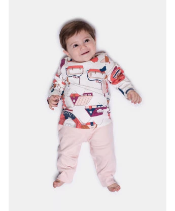 Pijama Body Manga Longa e Calça