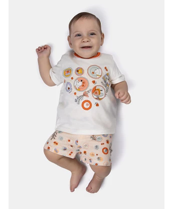 Foto Sonhart Pijama Bebê Menina Tic-Tac manga curta e short Nina e Ted