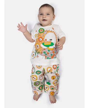 Pijama manga curta e calça