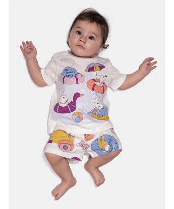 Pijama Manga Curta e Short