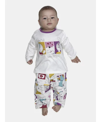 Pijama Feminino Bebe Manga Longa e Calça