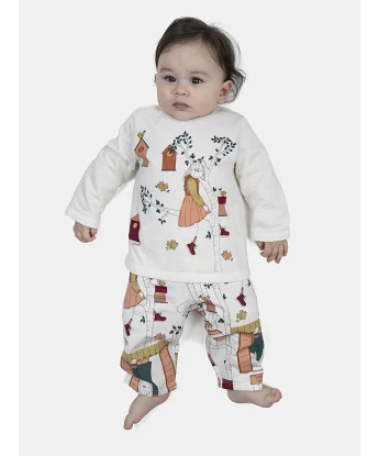 Pijama Feminino Bebe Manga Longa e Calça