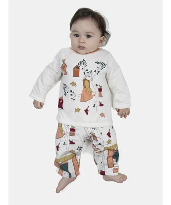 Pijama Feminino Bebe Manga Longa e Calça Moletinho