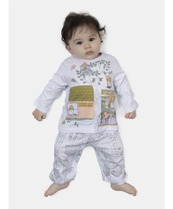 Pijama Feminino Bebe Manga Longa e Calça