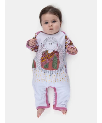 Homewear Macacão Manga Longa Bebê Menina Pat