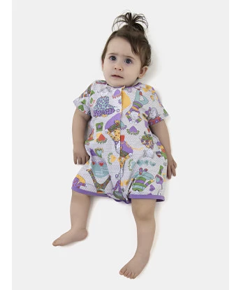 Macacão Feminino Bebe Manga Curta