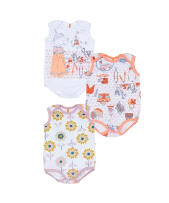 Kit Body Feminino Bebe Regata