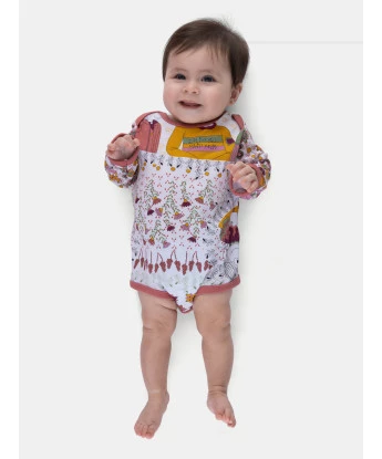 Kit Body Manga Longa Para Bebê Menina Pat e Annie