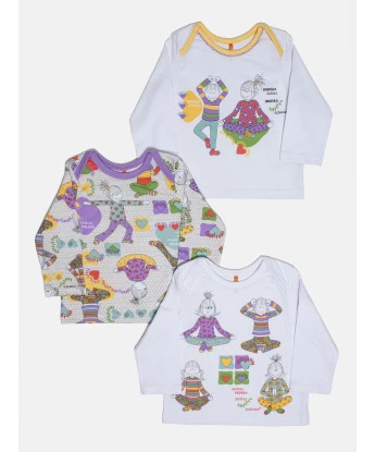 Kit Pagão Feminino Bebe Manga Longa
