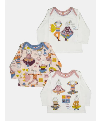 Kit Pagão Feminino Bebe Manga Longa