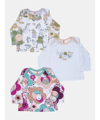 Kit Pagão Feminino Bebe Manga Longa