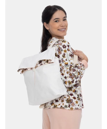 Mochila Sonhart Lona Feminina adulto Creme