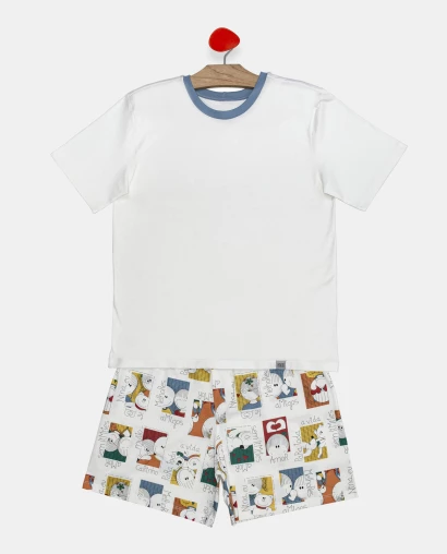 Pijama Masculino Adulto Manga Curta e Short