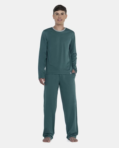 Pijama Masculino Adulto Manga Longa e Calça