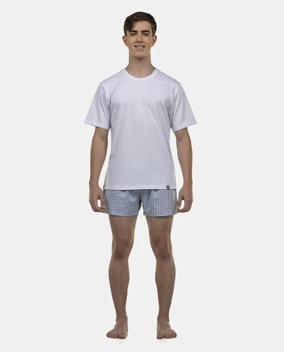 Pijama Masculino Adulto Manga Curta e Short