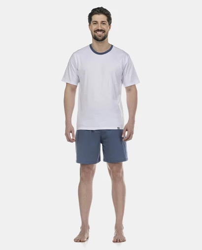 Pijama Masculino Adulto Manga Curta e Short