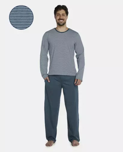 Pijama Masculino Adulto Manga Longa e Calça