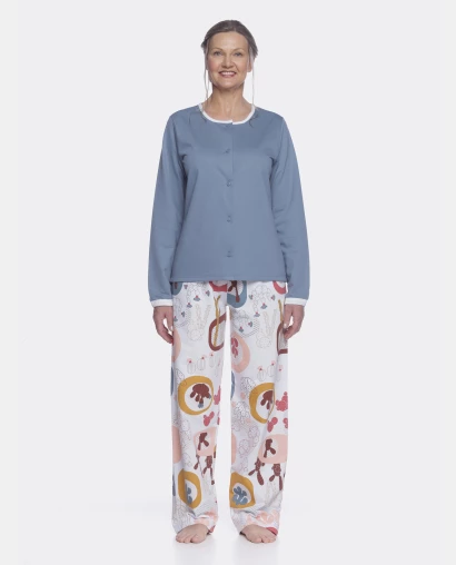 Homewear clássico manga longa e calça