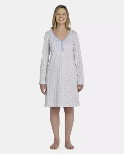 Camisola Feminina Adulto Clássica Manga Longa 