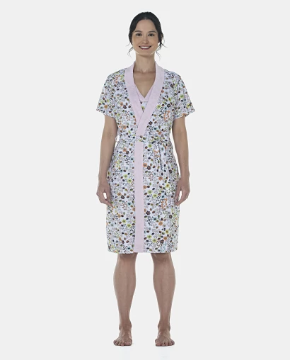 Robe Feminino Adulto  Manga Curta