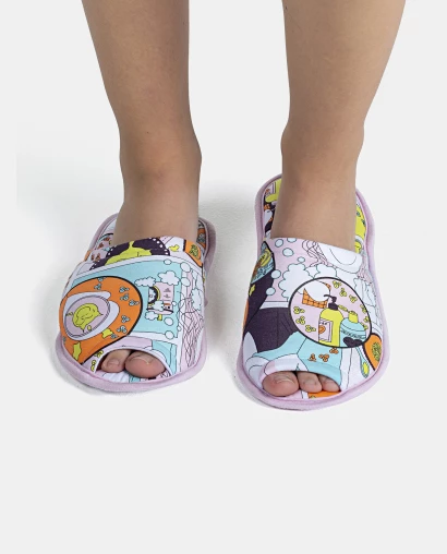 Pantufa Feminina Adulto Com Abertura
