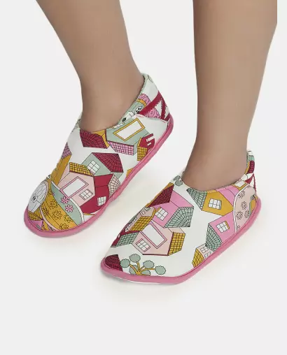 Pantufa Feminina Adulto Fechada Com Elástico