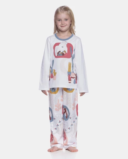 Pijama manga longa e calça    