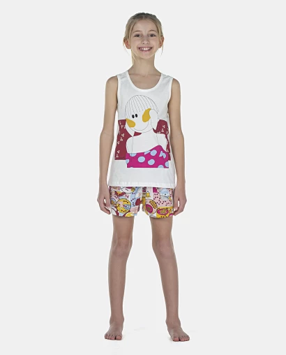 Pijama Feminino Kids Regata e Short