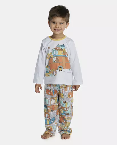 Pijama Masculino Baby Manga Longa e Calça