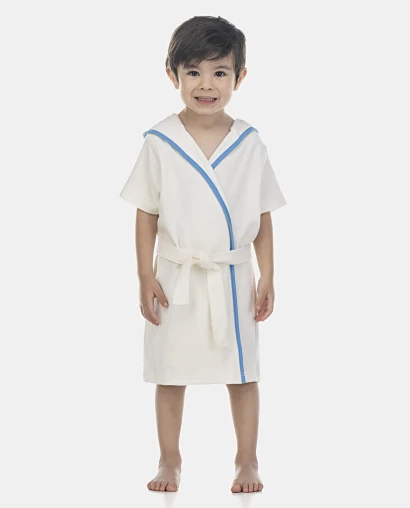 Roupão Masculino Baby Manga Curta Atoalhado