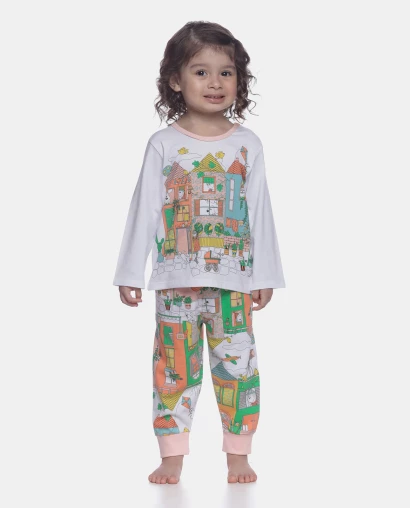 Pijama manga longa e calça         