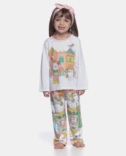 Conjunto Feminino Baby Manga Curta e Calça