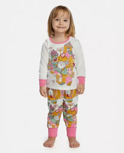 Pijama Feminino Baby Manga Longa e Calça Com Punhos