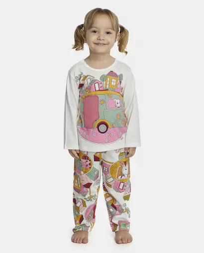 Pijama Feminino Baby Manga Longa e Calça
