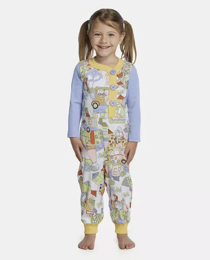 Macacão Feminino Baby Manga Longa